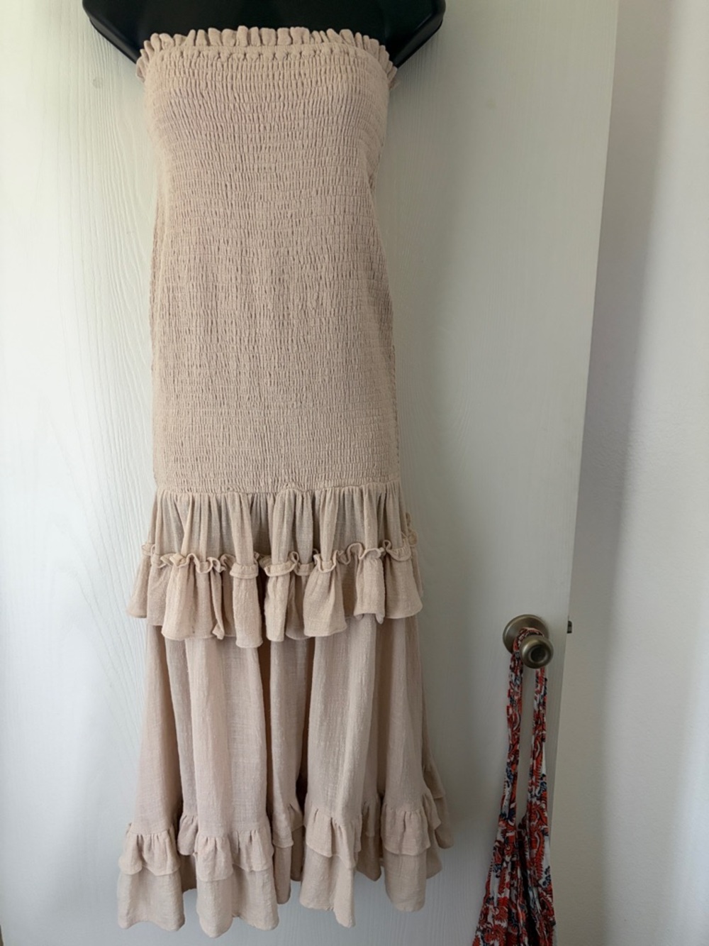 Mable Cotton Smocked Midi Dress
